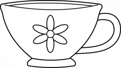 Cute Teacup Coloring Page | Clip art, Tea cups, Coloring pages