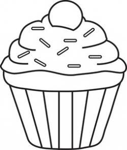 Cupcake Clipart Black And White | Clipart Panda - Free Clipart Images