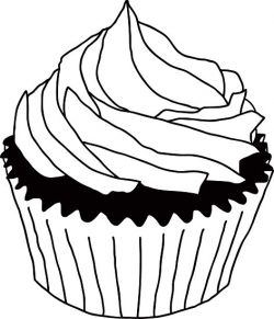 Cupcake Clipart Black And White | Clipart Panda - Free Clipart Images