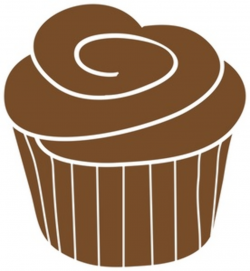 Chocolate cupcake clipart image - Clipartix