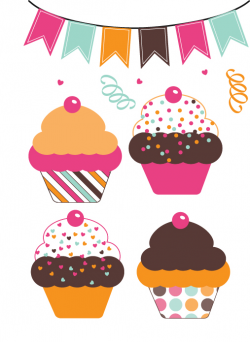 Free Cute Cupcakes Clipart Graphics – By Bernadine