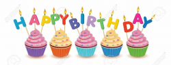 Happy birthday cupcake clipart 6 » Clipart Portal