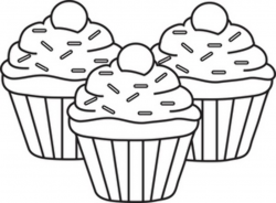 Cupcake black and white cupcake clipart black and white 6 - WikiClipArt