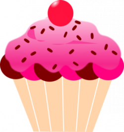 Pink Cupcake clip art | School | Cupcake clipart, Cartoon cupcakes ...
