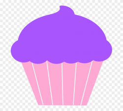 Frosting Clipart Plain Cupcake - Purple Cupcake Clipart - Png ...