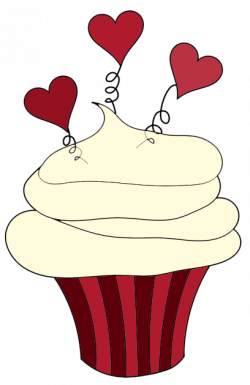 Cute Red Velvet Cupcake Clipart – Cupcake Clipart