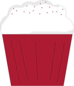 Red Velvet Cupcake Clip Art - Red Velvet Cupcake Image