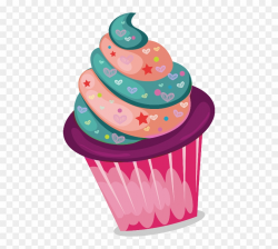 Colorful Cupcake Clipart Png Transparent Png (#1905846) - PinClipart