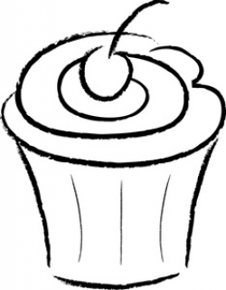 Cupcake Clipart Black And White | Clipart Panda - Free Clipart Images