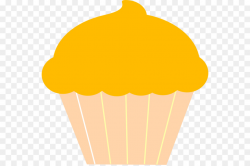 Cupcake, Yellow, Food, transparent png image & clipart free download