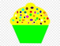 Cupcake Clipart Yellow - \'all Mine!\' Cupcake Sticker - Png Download ...