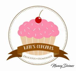 Cupcake logo - premade cupcake logo - cake logo - Bakery ...