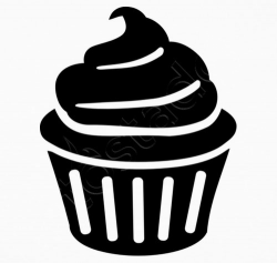 Black cupcake logo t-shirt | tostadora.com