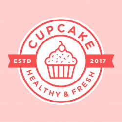 Cupcake vector vintage design logo Vector | Premium Download