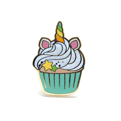 Unicorn Cupcake Enamel Pin — LuxCups Creative