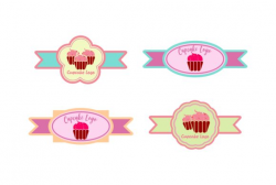 Cupcake Dessert Logo
