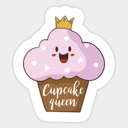 Cupcake Queen, Cute Cupcake With Crown