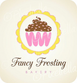 CUSTOM Pre-made Bakery Cupcake LOGO - Personalized for you ...