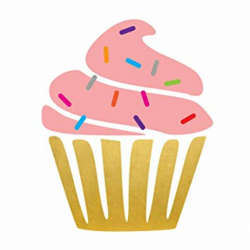 HEY CUPCAKE set of 25 premium waterproof colorful pink metallic gold  temporary foil sweet treat Flash Tattoos