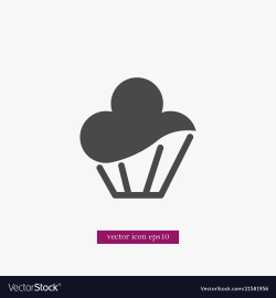 Cupcake icon simple food
