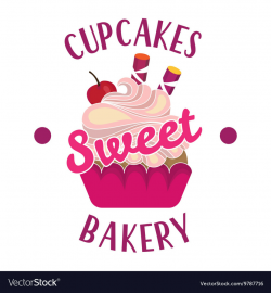 Cupcake dessert logo
