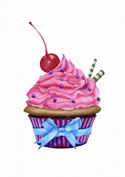 Cupcake Watercolor