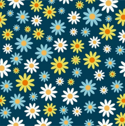 Daisy Pattern Vector Background