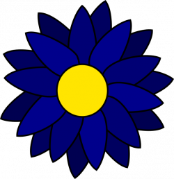 Blue Daisy Clip Art at Clker.com - vector clip art online, royalty ...