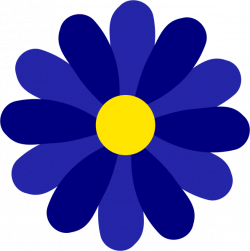 Blue Daisy Clip Art at Clker.com - vector clip art online, royalty ...