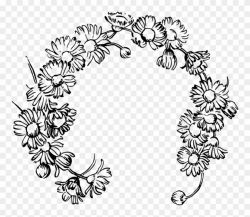Flower Chain Drawing , Png Download - Daisy Chain Daisy Drawing ...