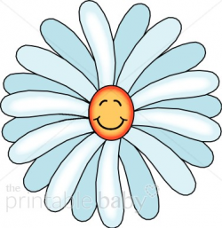 Smiling Daisy Clipart | Garden Baby Clipart