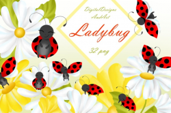 Ladybug clipart By DigitalDesignsAndArt | TheHungryJPEG.com