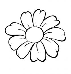 Free Daisy Flower Outline, Download Free Clip Art, Free Clip Art on ...