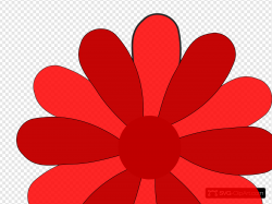 Red Gerber Daisy Clip art, Icon and SVG - SVG Clipart