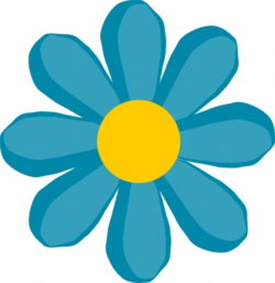 Blue Flower clip art. Daisy | Clipart Panda - Free Clipart Images