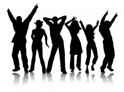 Group Dance Clipart Black And White - Clip Art Library