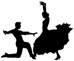 Flamenco Dancers Silhouette PNG Transparent Clip Art Image ...