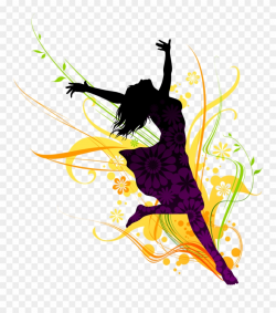 Modern Dance Clipart - Dancing Girl Png Transparent Png (#157647 ...