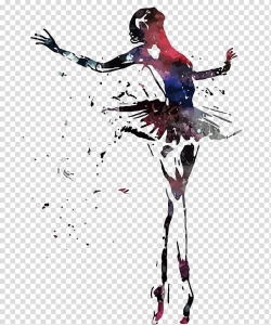 Abstract painting of ballerina, Dancer Ballet , broken ...