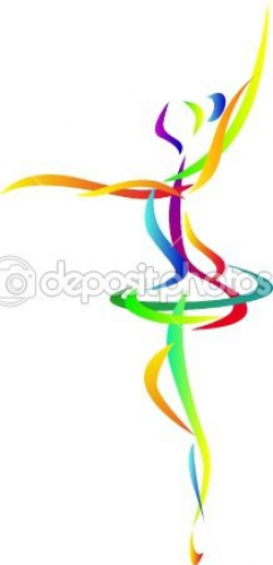Abstract ballet dancing silhouette by Surya Ali Zaidan ...