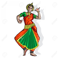 Bharatanatyam dance clipart » Clipart Station