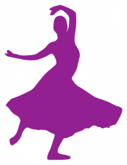 Purple flamenco dancer | Public domain vectors
