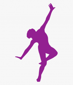 Purple Gymnast Silhouette Png Clipart , Png Download ...