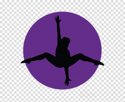 violet purple athletic dance move ballet dancer silhouette ...