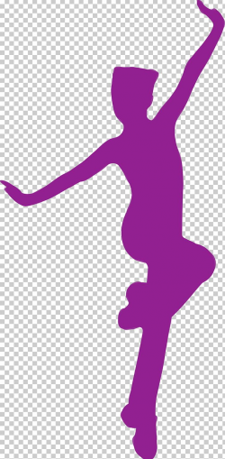 Purple Silhouette Ballet Dancer PNG, Clipart, Animals, Arm ...