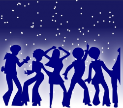 Disco Dancers clip art Free vector in Open office drawing ...