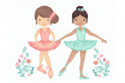 Ballerina Ballet Dancers Clipart by EasyPrint PD on ...