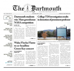 The Dartmouth 05/02/2019 by The Dartmouth Newspaper - issuu