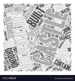 Dartmouth Castle Word Cloud Concept