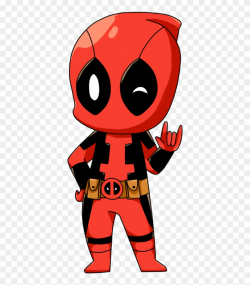 Chibi Deadpool Deadpool Cartoon Clipart (#3664217) - PinClipart